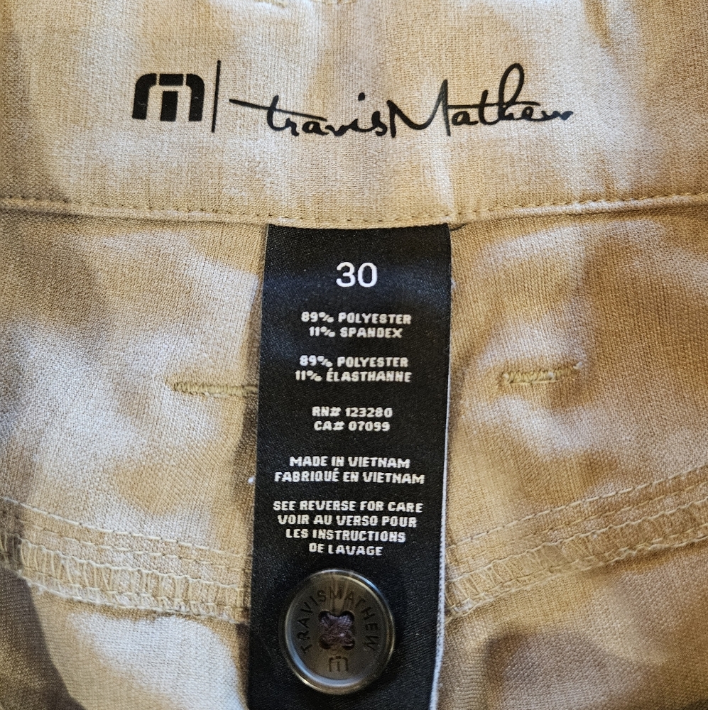 TravisMathew Tan Men's Golf Pants 30x32
